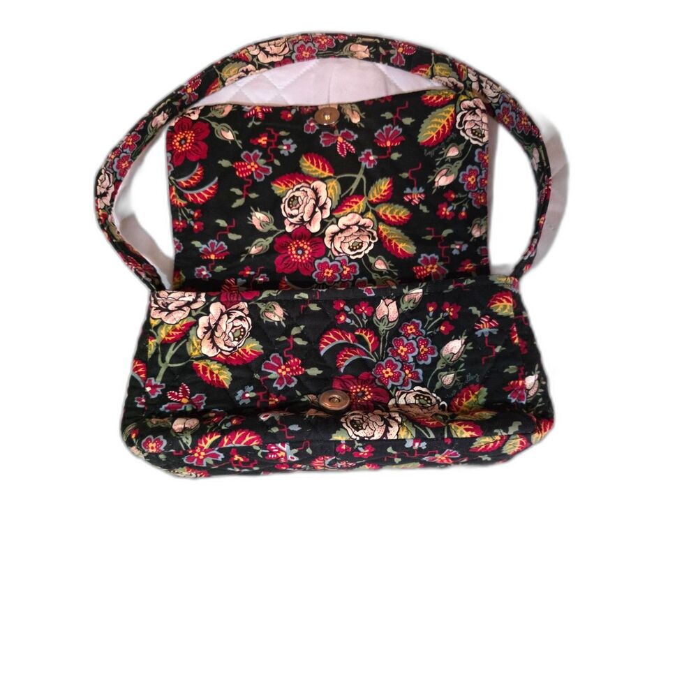 Retired Vera Bradley “Anastasia” Quilted Cotton Shoulder Bag - Picture 2 of 8